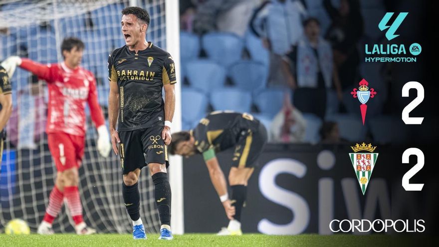 Marcador Celta 2-2 Córdoba