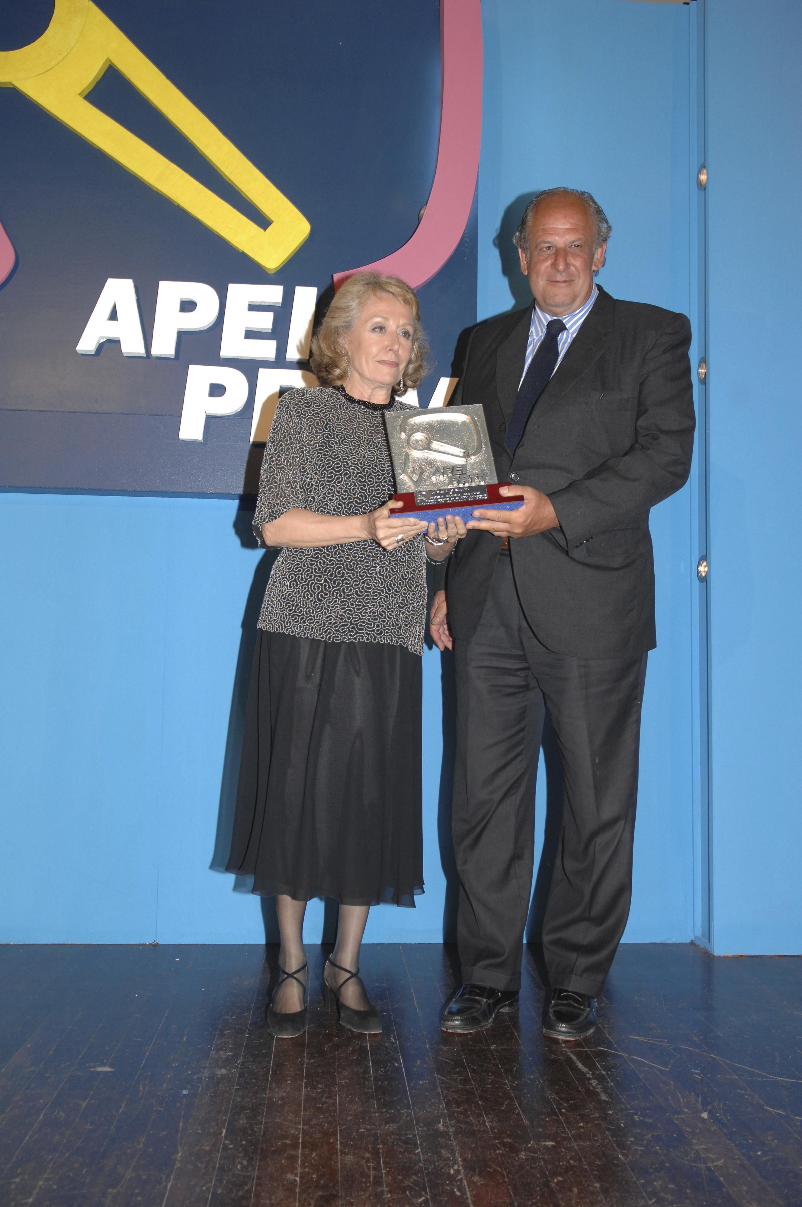 La periodista Rosa María Mateo durante los premios APEI 2008 en Marbella (10 de mayo 2008)
