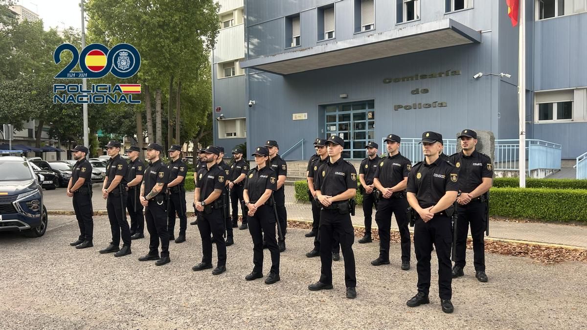 Recepción de los agentes de prácticas.