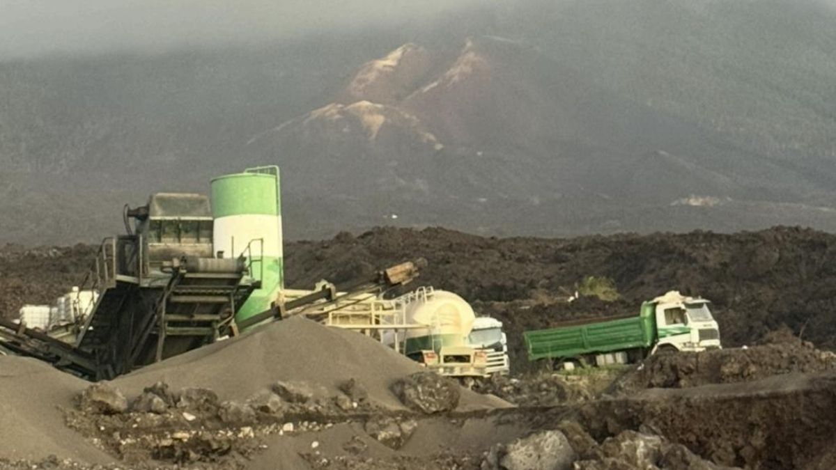 Extracción de áridos en La Laguna por parte de un empresario sin autorización.