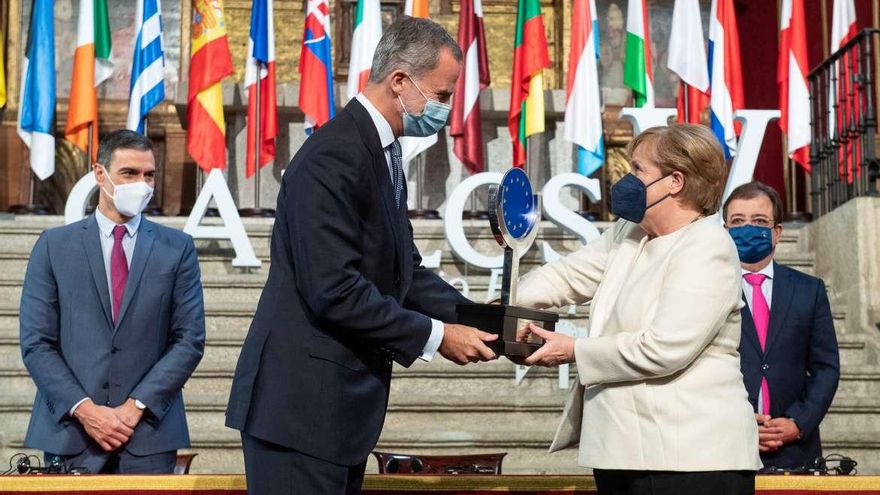 Voces de unión y diálogo en Europa, en la entrega del XVI Premio Carlos V a Angela Merkel en Yuste