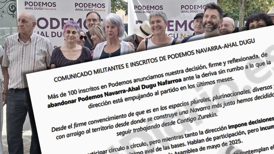 Cruce de versiones en Podemos Navarra: un sector crítico anuncia decenas de bajas y la dirección niega una guerra interna