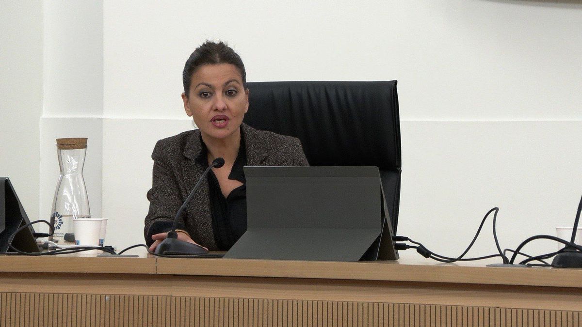 La ministra de Juventud e Infancia, Sira Rego, en el acto de cierre del Programa Comunidad Glocal 2025 organizado por la DPZ.