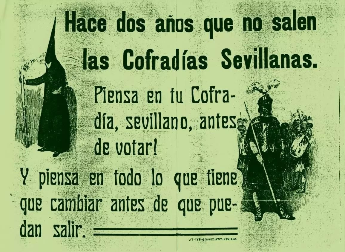 Publicidad electoral de la derecha para las elecciones de noviembre de 1933.