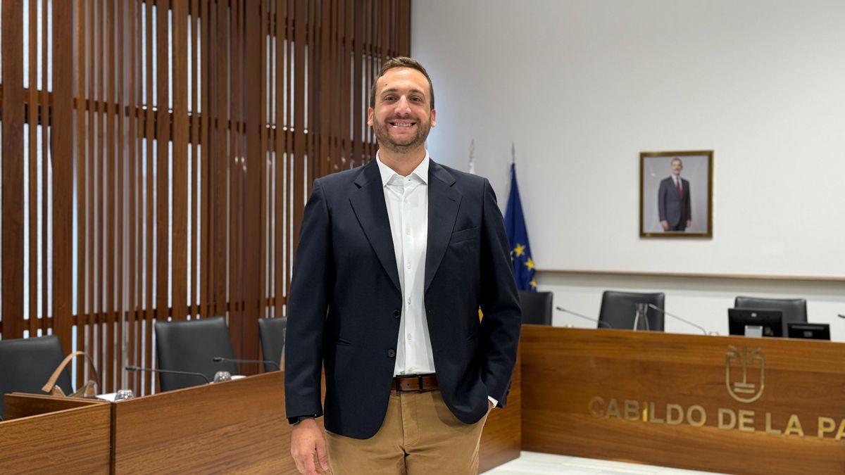 Miguel Perdigón, consejero de Grupo Popular en el Cabildo de La Palma.