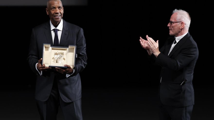 Denzel Washington recoge una Palma de Oro de honor por sorpresa en Cannes