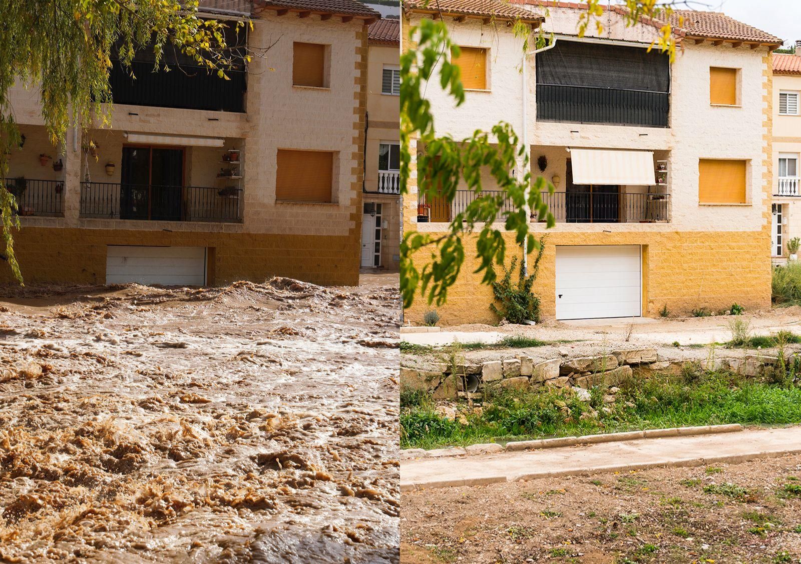 Otra imagen de una calle de Mira un año después
