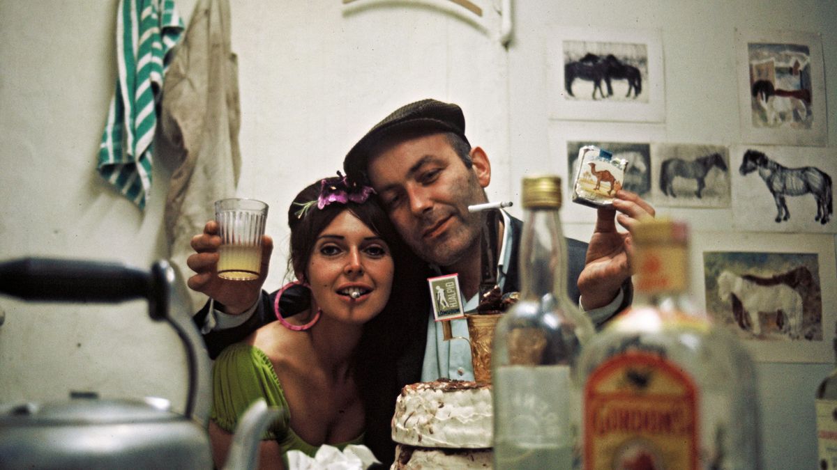 Dorothy Iannone y Dieter Roth, en 1967