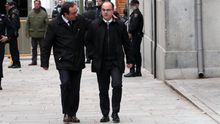 Josep Rull y Jordi Turull, acudiendo a su comparencia ante el Supremo