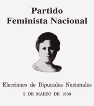 Boleta del Partido Feminista Nacional de 1930.