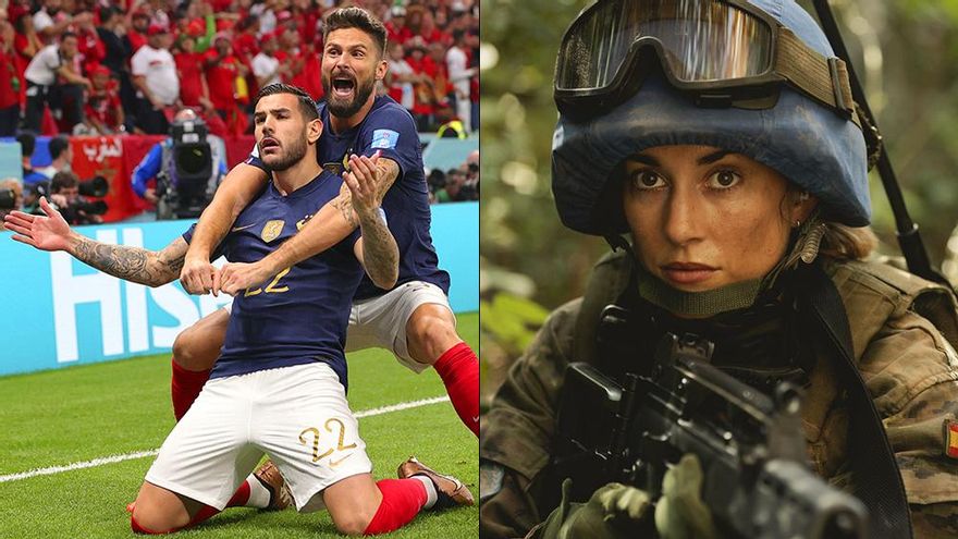 El Francia-Marruecos (45.1%) arrasa con récord y facilita el buen debut de 'Fuerza de paz' (10.8%) entre las series de La 1