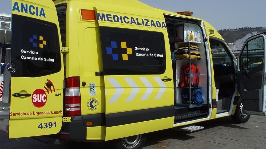 Cerrada la vía de circunvalación de Santa Cruz de La Palma por un accidente “grave”