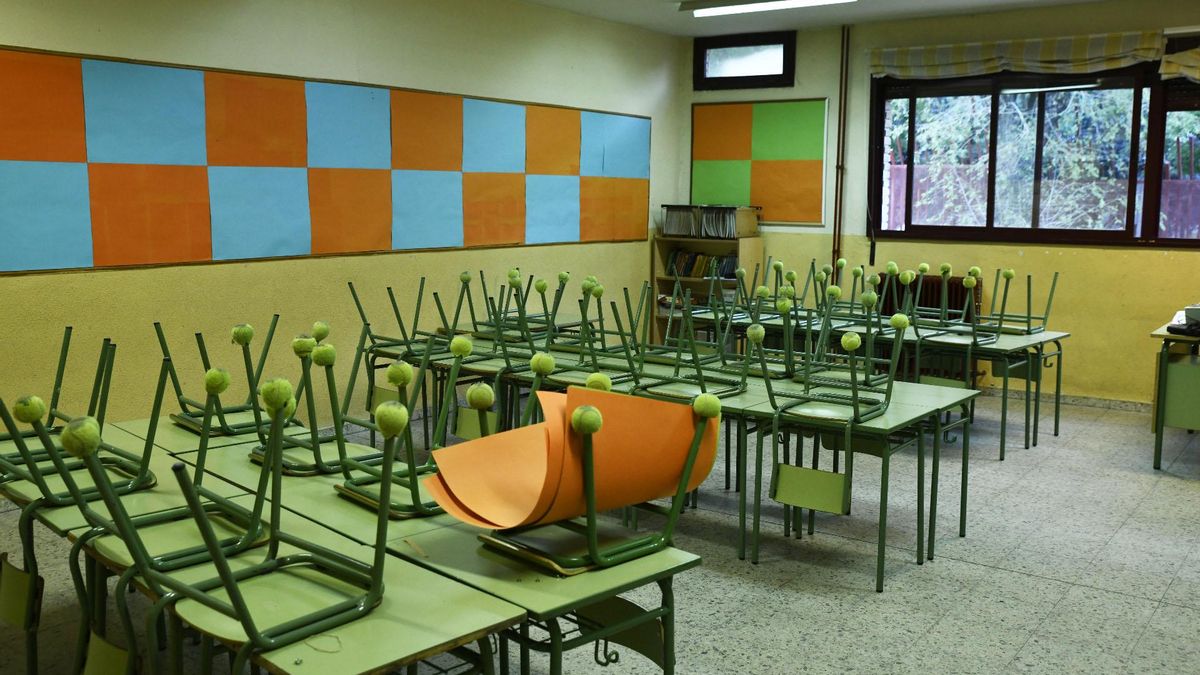 Aula de Primaria del Colegio de Educación Infantil y Primaria.
