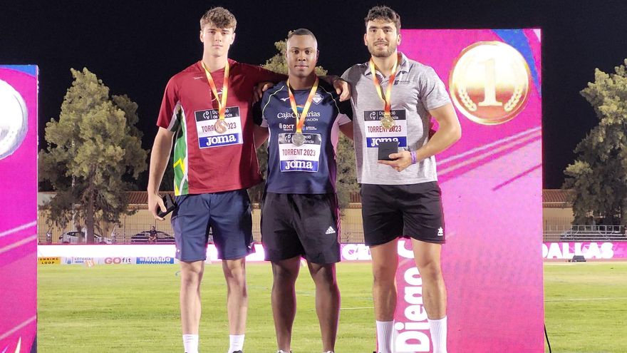 Yasiel Sotero y David Delgado, plata y bronce en el Campeonato de España Absoluto de atletismo