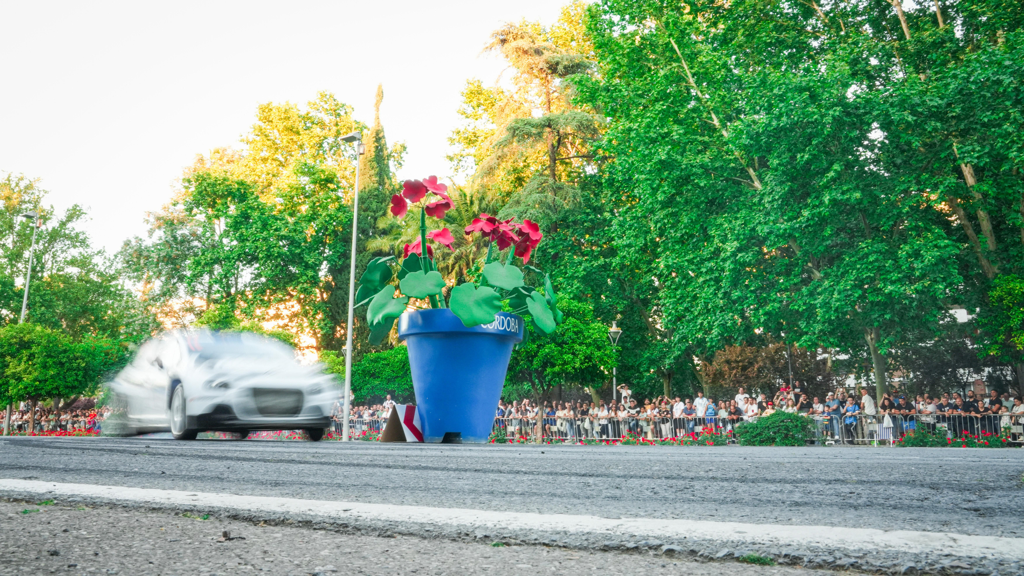 Tramo urbano del Rally Sierra Morena