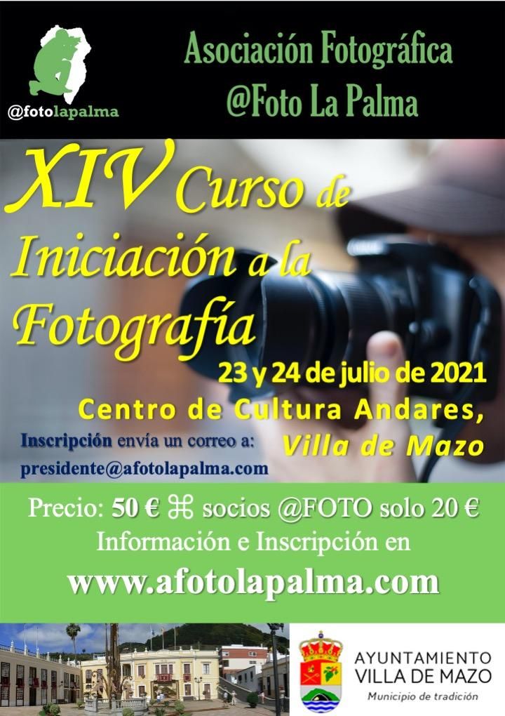Cartel del  ‘XIV Curso-taller de iniciación a la fotografía digital’