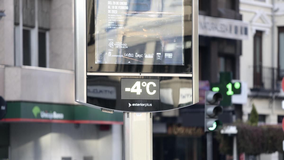 Bajas temperaturas en la capital leonesa.