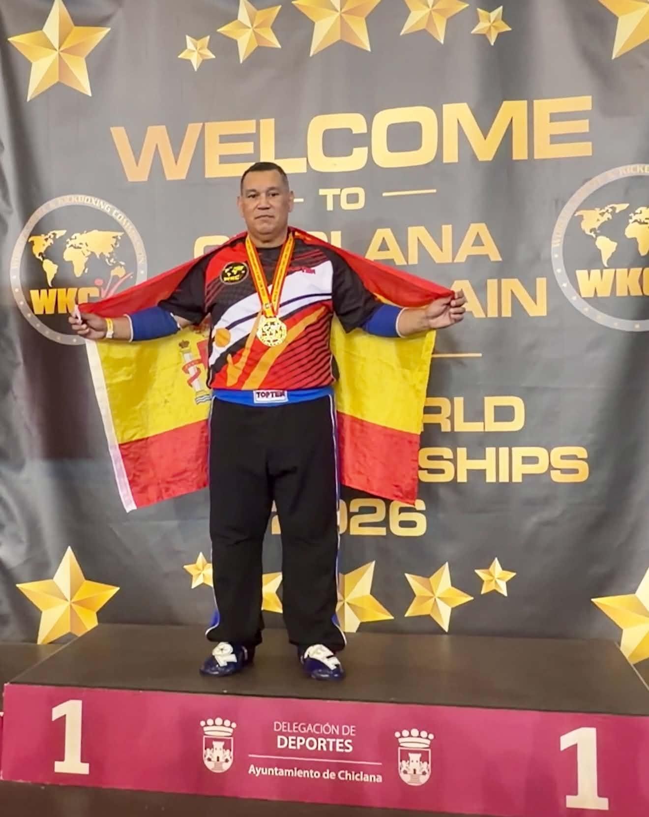 El palmero Daniel Camacho se proclama Campeón del Mundo de Point Fight de más de 54 años.