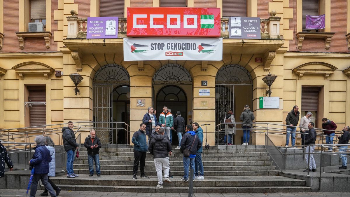Reunión del comité de Hitachi Energy con representantes de IU y Por Andalucía en la sede de CCOO.