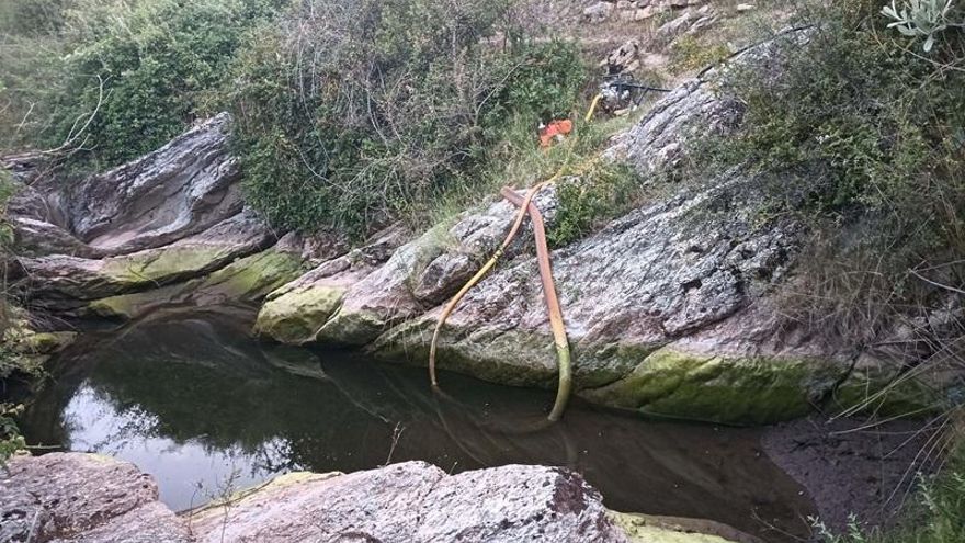 La CHE sanciona la extracción no autorizada de agua en el río San Martín para el riego de una huerta y una explotación ganadera