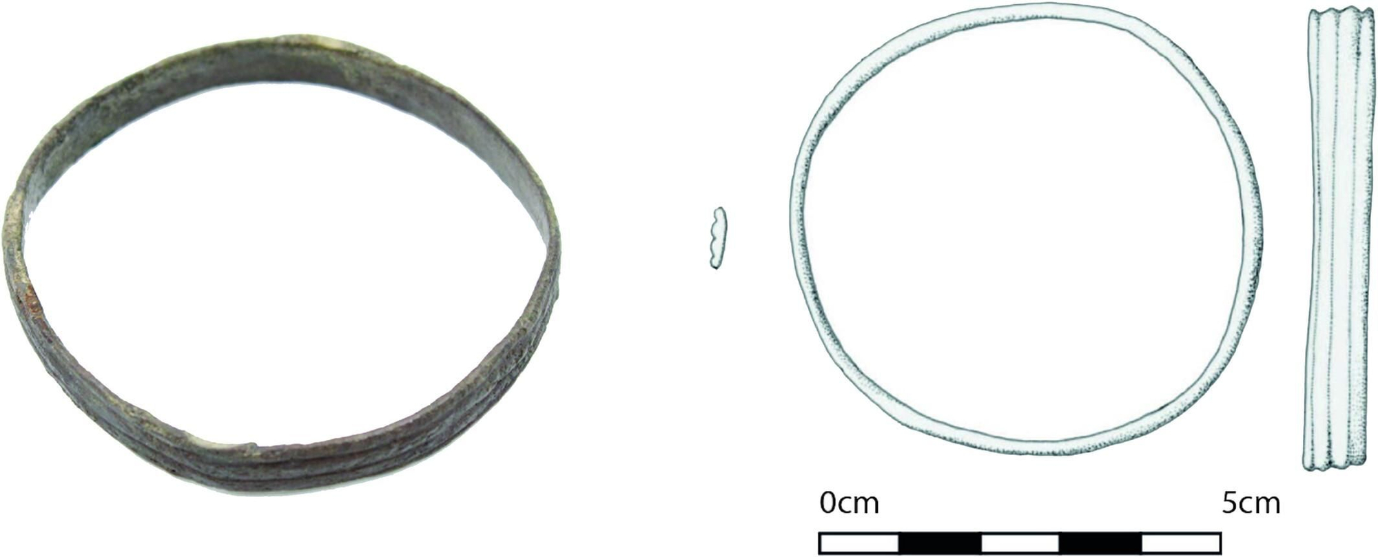Brazalete de plata de la tumba 292 de El Argar.