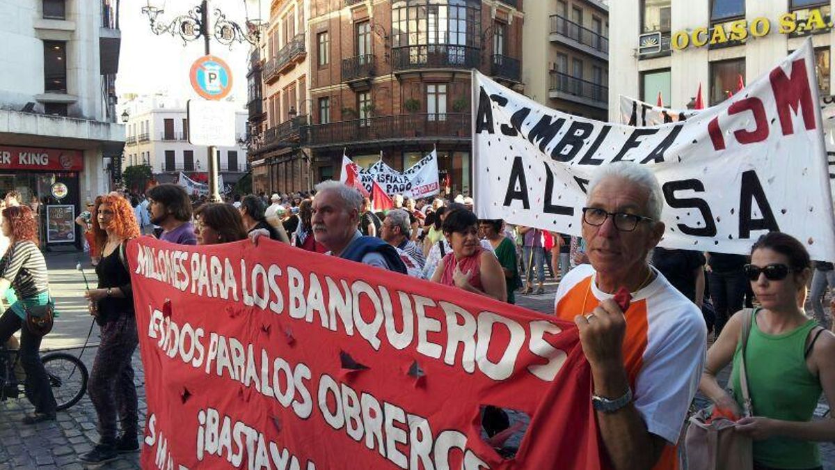 Imagen de la manifestación celebrada en Sevilla