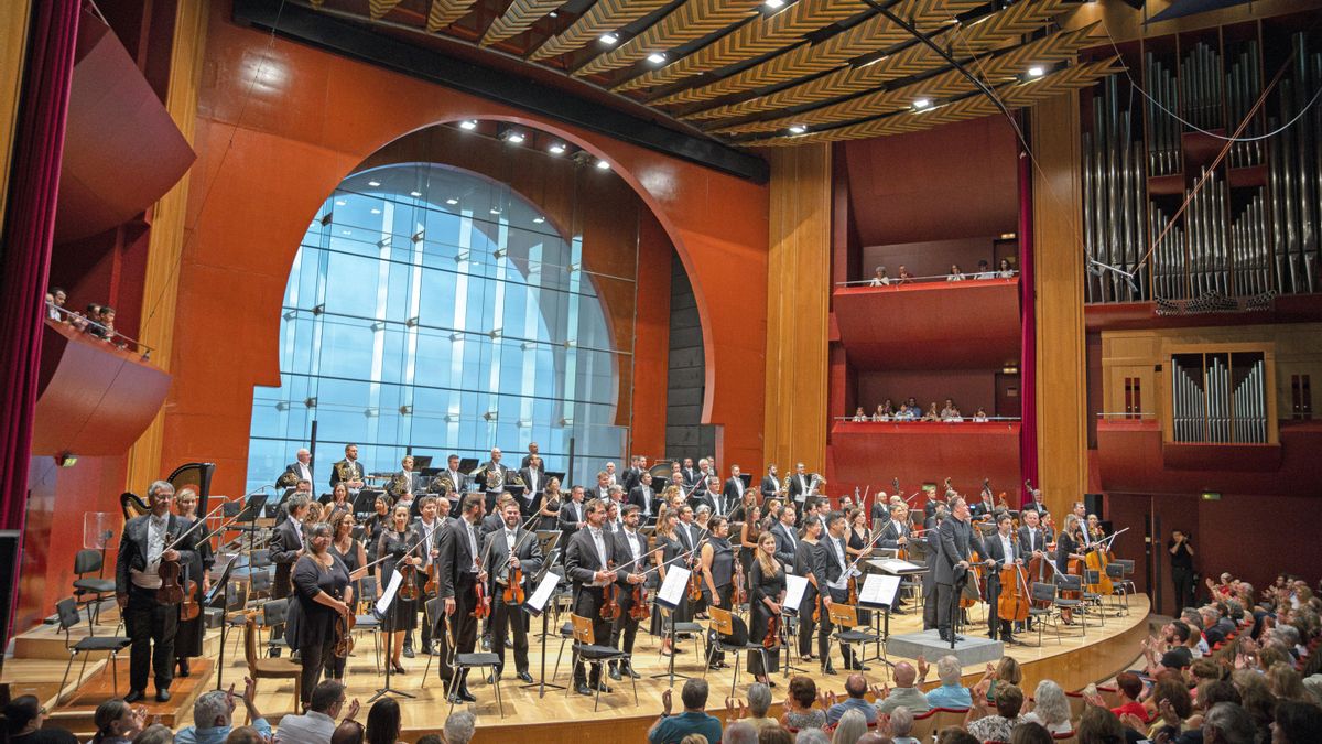 Concierto de la Orquesta Filarmónica de Gran Canaria, durante un concierto en el Auditorio Alfredo Kraus.