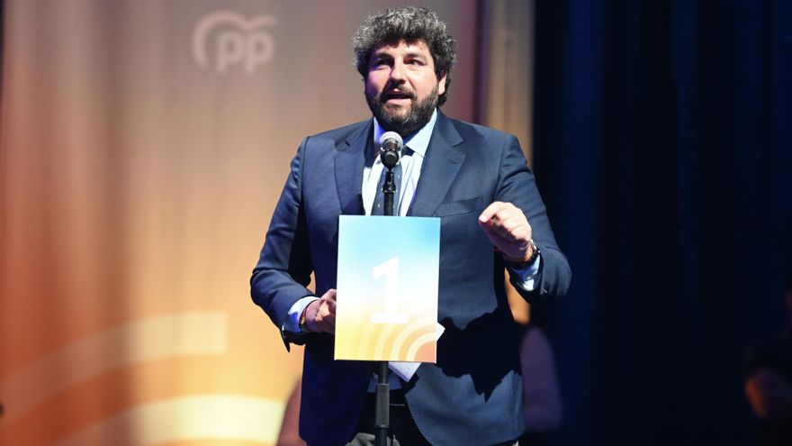 Archivo - El presidente de la Región de Murcia, Fernando López Miras, durante su intervención en el Congreso del EPP