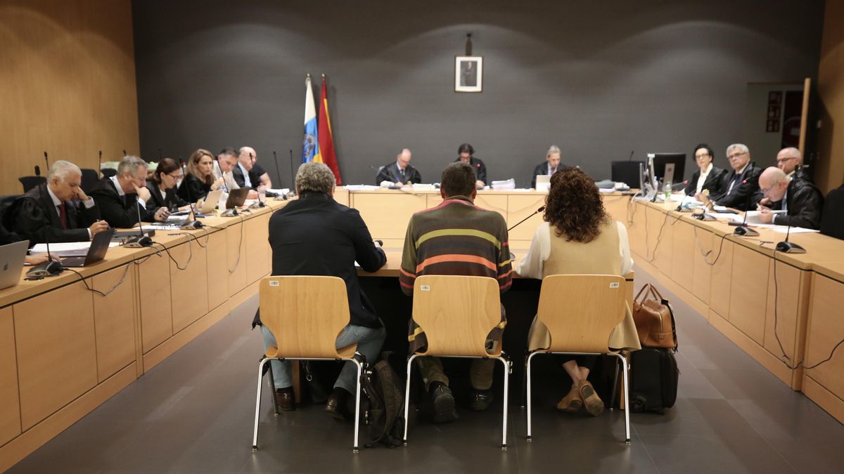 Los tres peritos de Godoy Consultores y Auditores comparecen ante el tribunal.