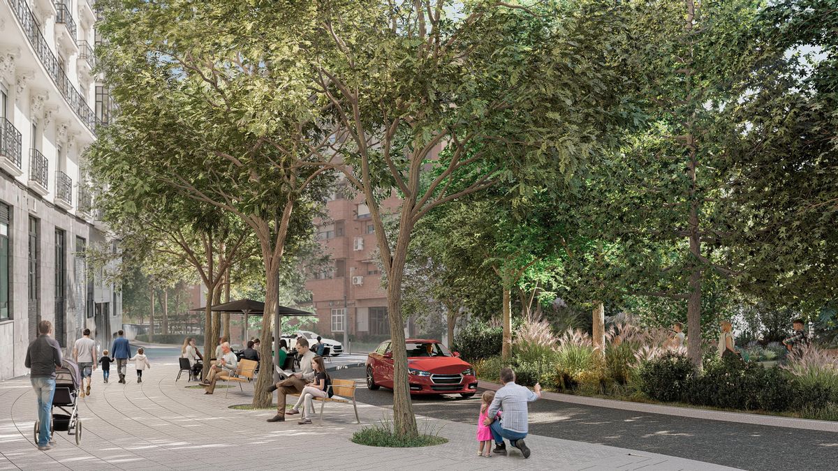 Recreación de la reforma que se ejecutará en la glorieta Álvarez de Castro