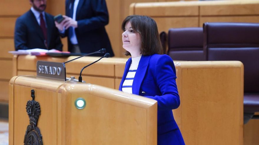 La senadora de ERC Sara Bailac Ardanuy, durante una sesión plenaria, en el Senado, a 3 de diciembre de 2025, en Madrid (España).