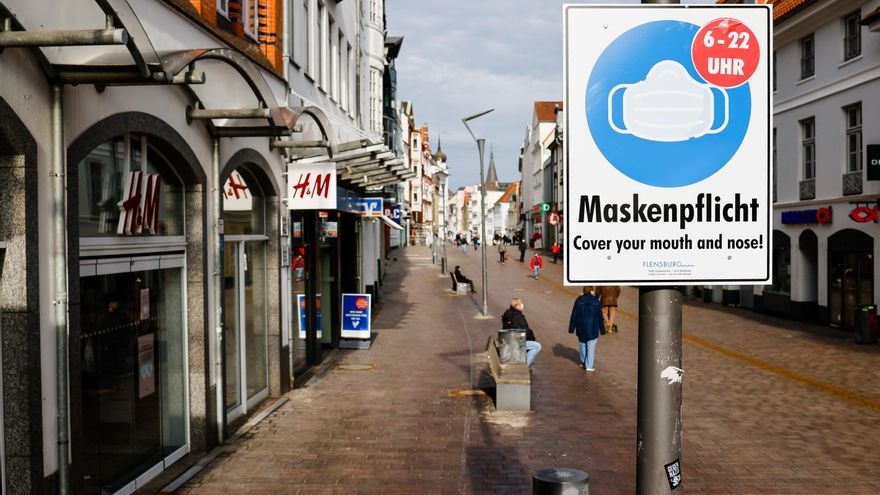 Calle en Alemania durante la pandemia