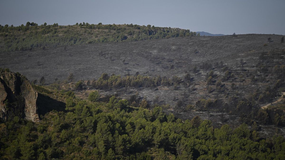 La evolución del incendio de Soneja permite abrir carreteras y el regreso de desalojados