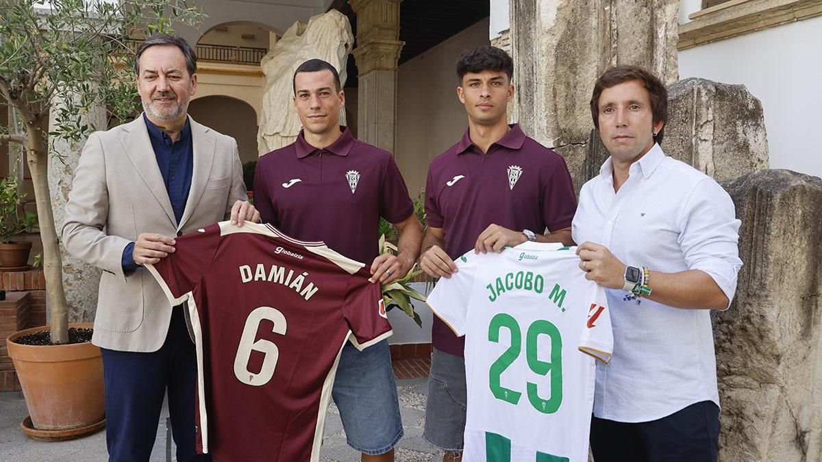 Presentación de Damián Cáceres y Jacobo Martí como nuevos jugadores del Córdoba CF en el Museo Arqueológico