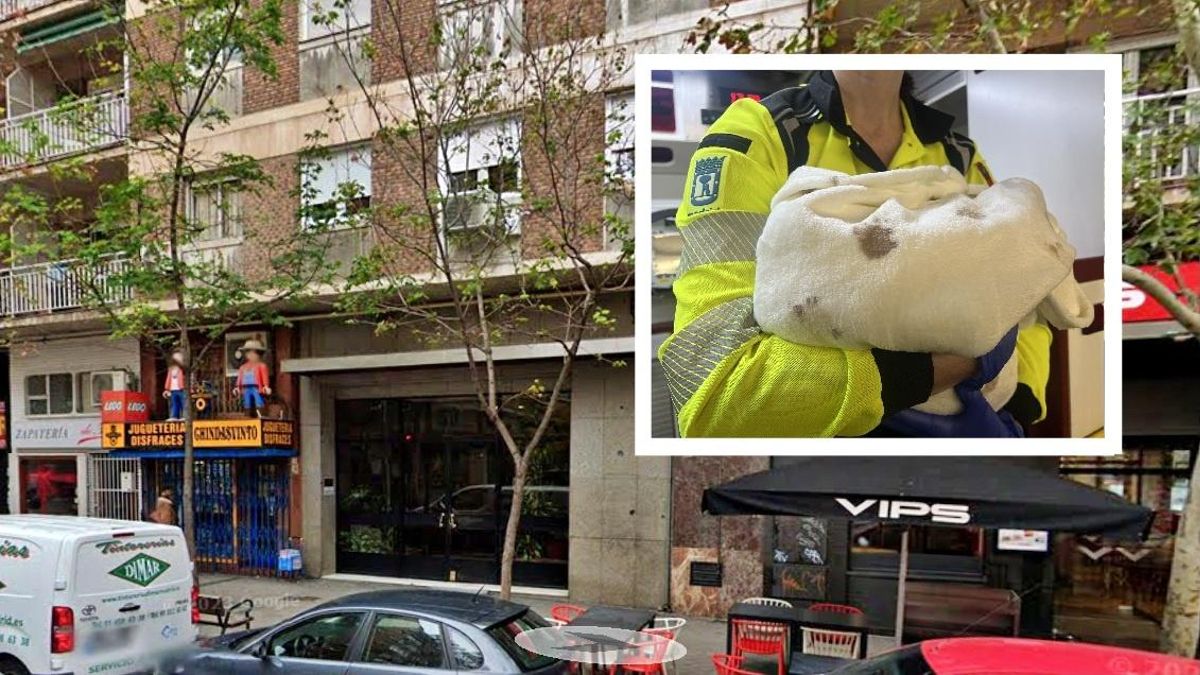 Portal de Clara del Rey en el que se ha producido el alumbramiento