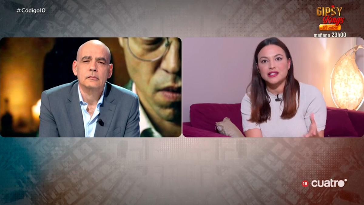 Nacho Abad y Elisa Mouliáa, en el programa 'Código 10'