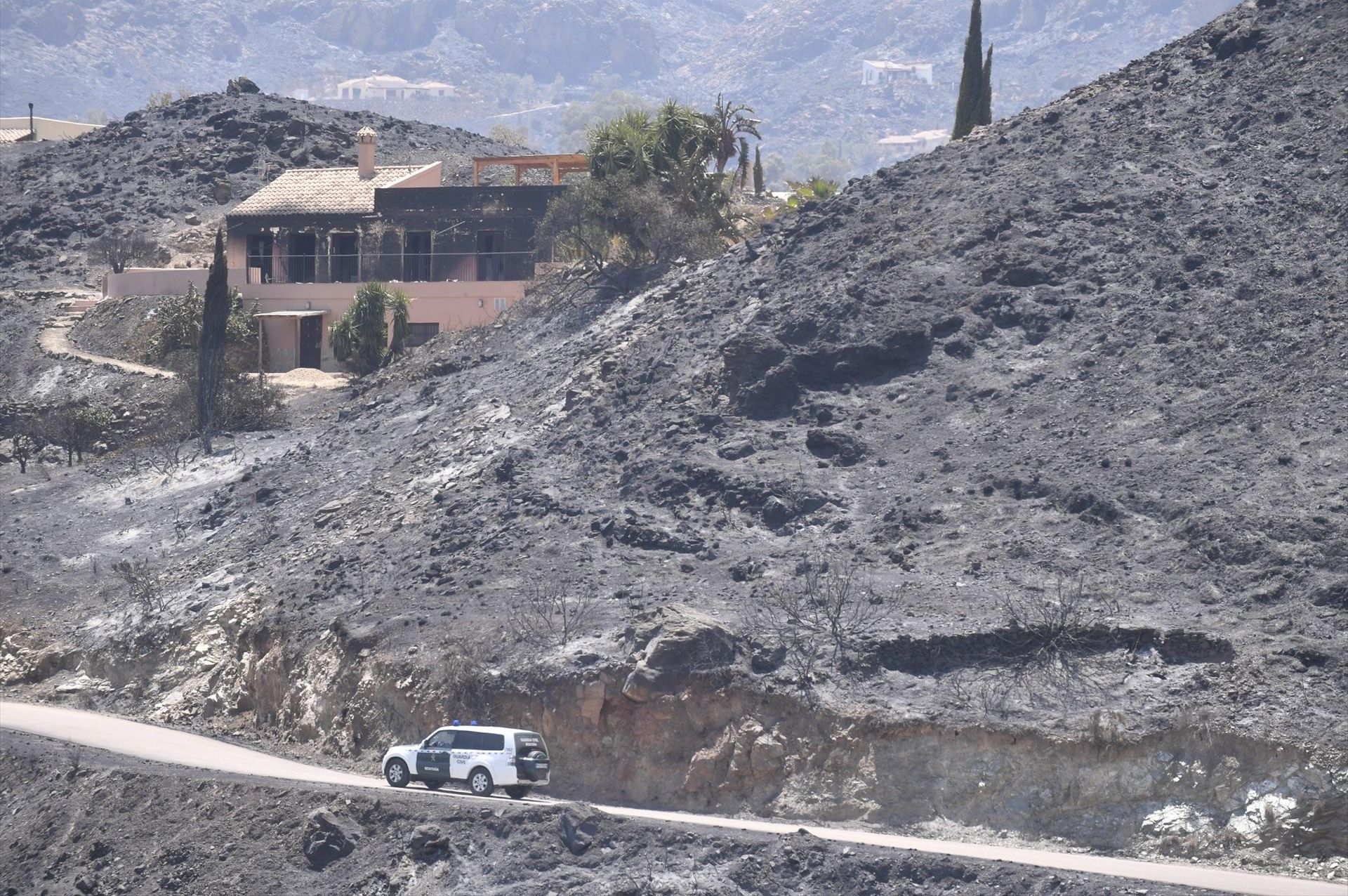 EuropaPress 7657957 casa calcinada incendio forestal 10 julio 2026 gallardos almeria andalucia
