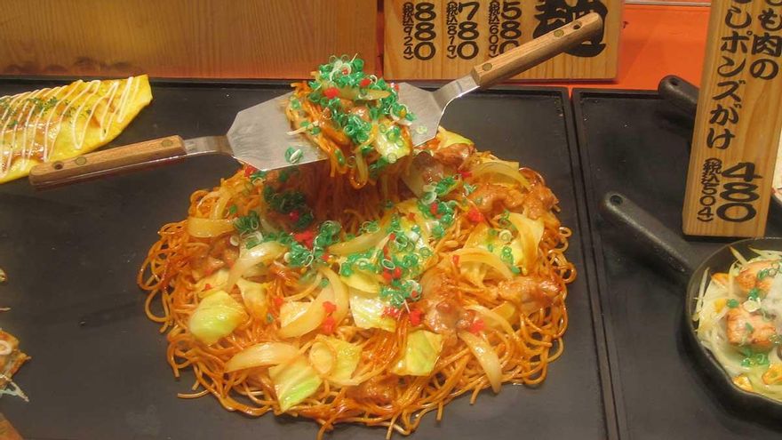 Comida que desafía la ley de la gravedad.