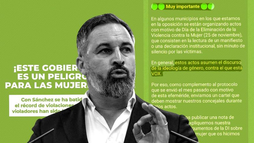 Vox ordena a sus concejales boicotear los actos oficiales del 25N, día contra la violencia machista