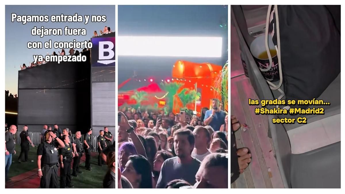 Gradas que se mueven, fans indignados y largas colas para pedir comida en el debut de Shakira en Madrid
