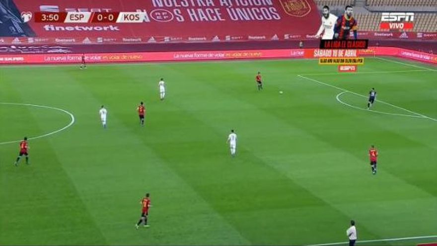 La señal de ESPN, con "KOS" en mayúsculas