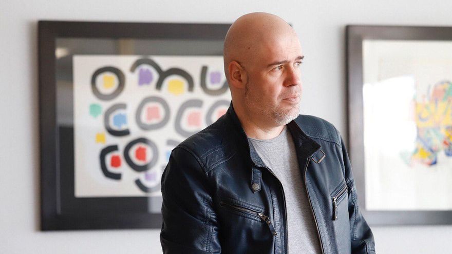 Unai Sordo, líder de CCOO, en la sede del sindicato en Madrid.