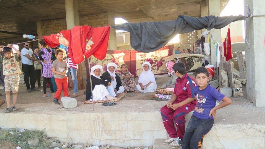 Campo de desplazados con lamentables condiciones en Irak