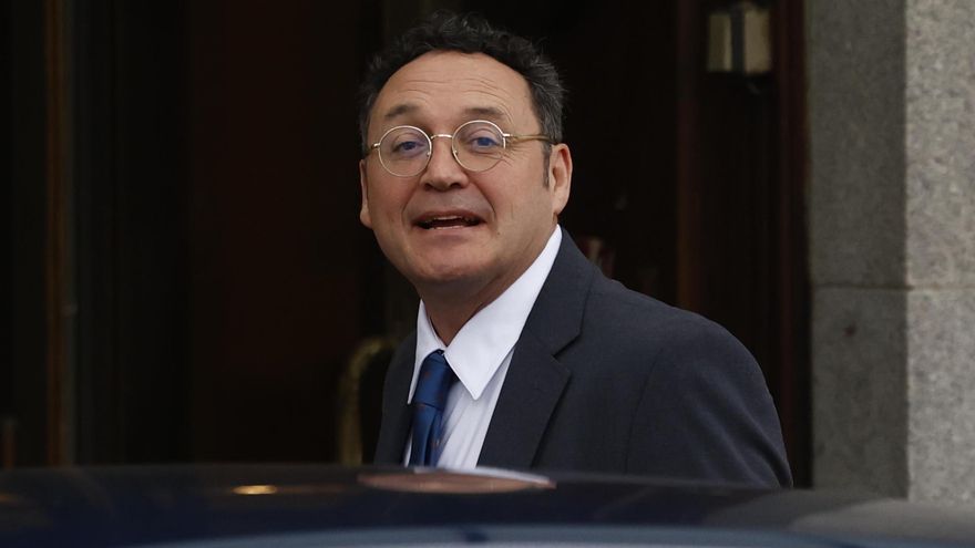 Imagen de archivo del fiscal general del Estado, Álvaro García Ortiz, el día de  su comparecencia como investigado en el Tribunal Supremo. EFE/Daniel González