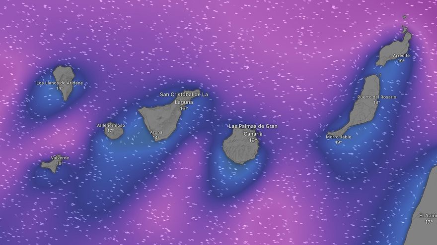 Aemet pone en aviso amarillo a dos islas de Canarias este lunes y martes
