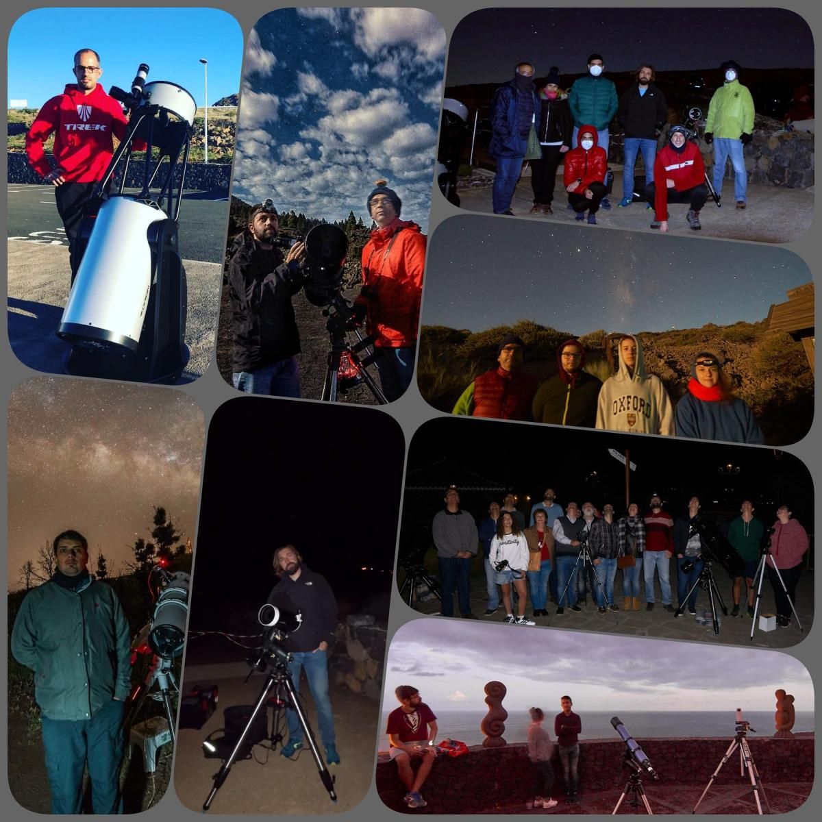 Distintas actividades organizadas por la Asociación Astronómica de La Palma.