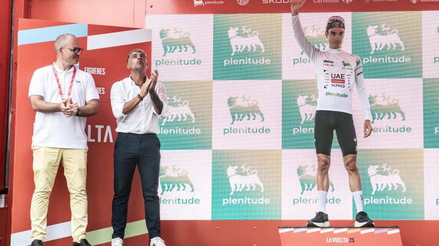 El ciclista español Juan Ayuso en La Vuelta 2025.