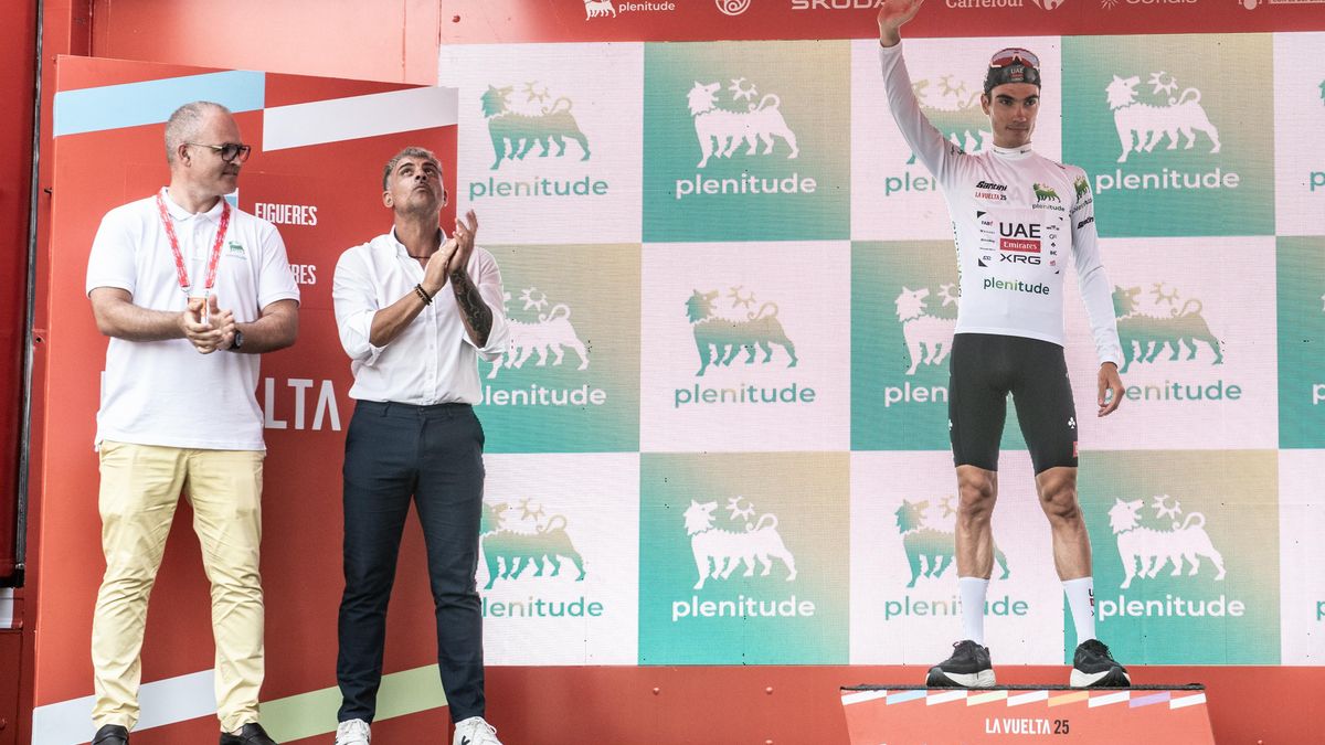 El ciclista español Juan Ayuso en La Vuelta 2025