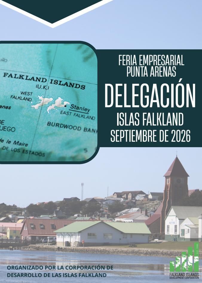 El brochure que armaron los kelpers para comerciar con Chile.