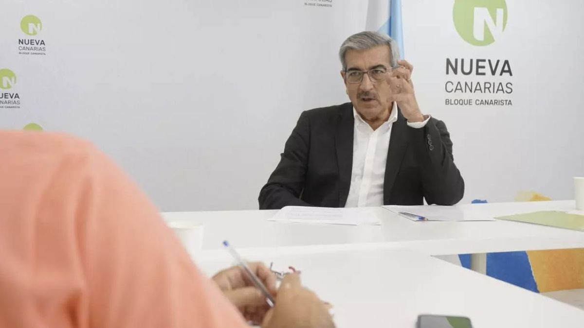Roman Rodríguez, en la sede de Nueva Canarias.